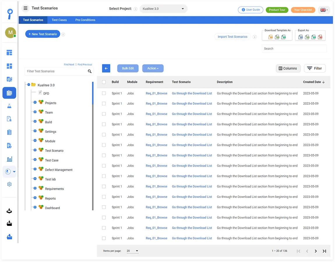 test better dashboard Test Case Management Tool 