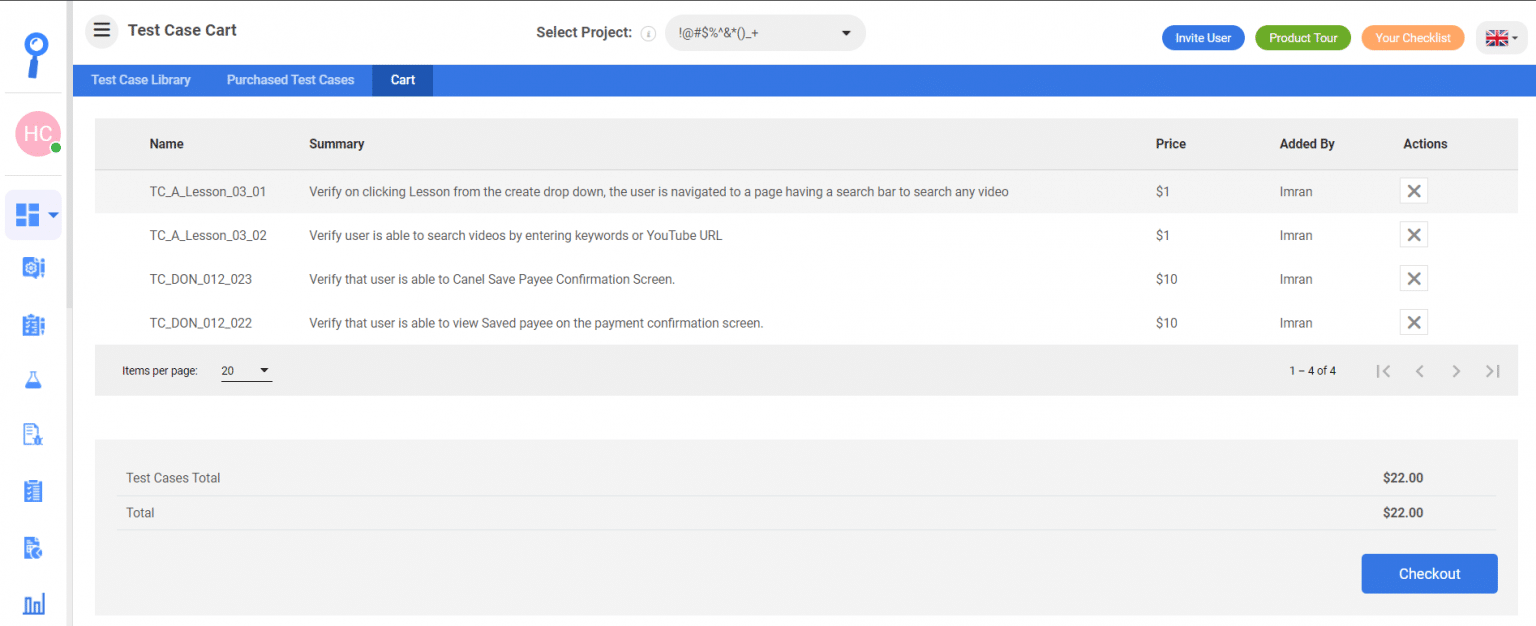 Pre-written Test Case Library | Top Management System | Kualitee